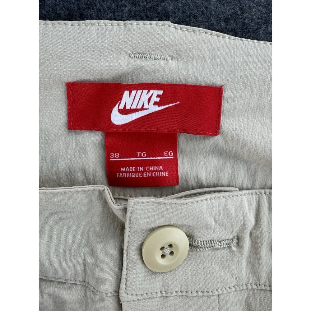 Nike Shorts Mens Size 38 USA Olympic Flag Swoosh Sports Outdoor 812246-201 Beige
